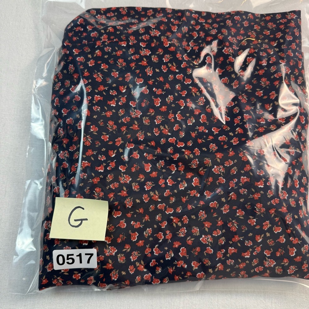 Uniqlo Floral Button Front Midi Dress Black Orange M Long Sleeve Cottagecore - Picture 14 of 14